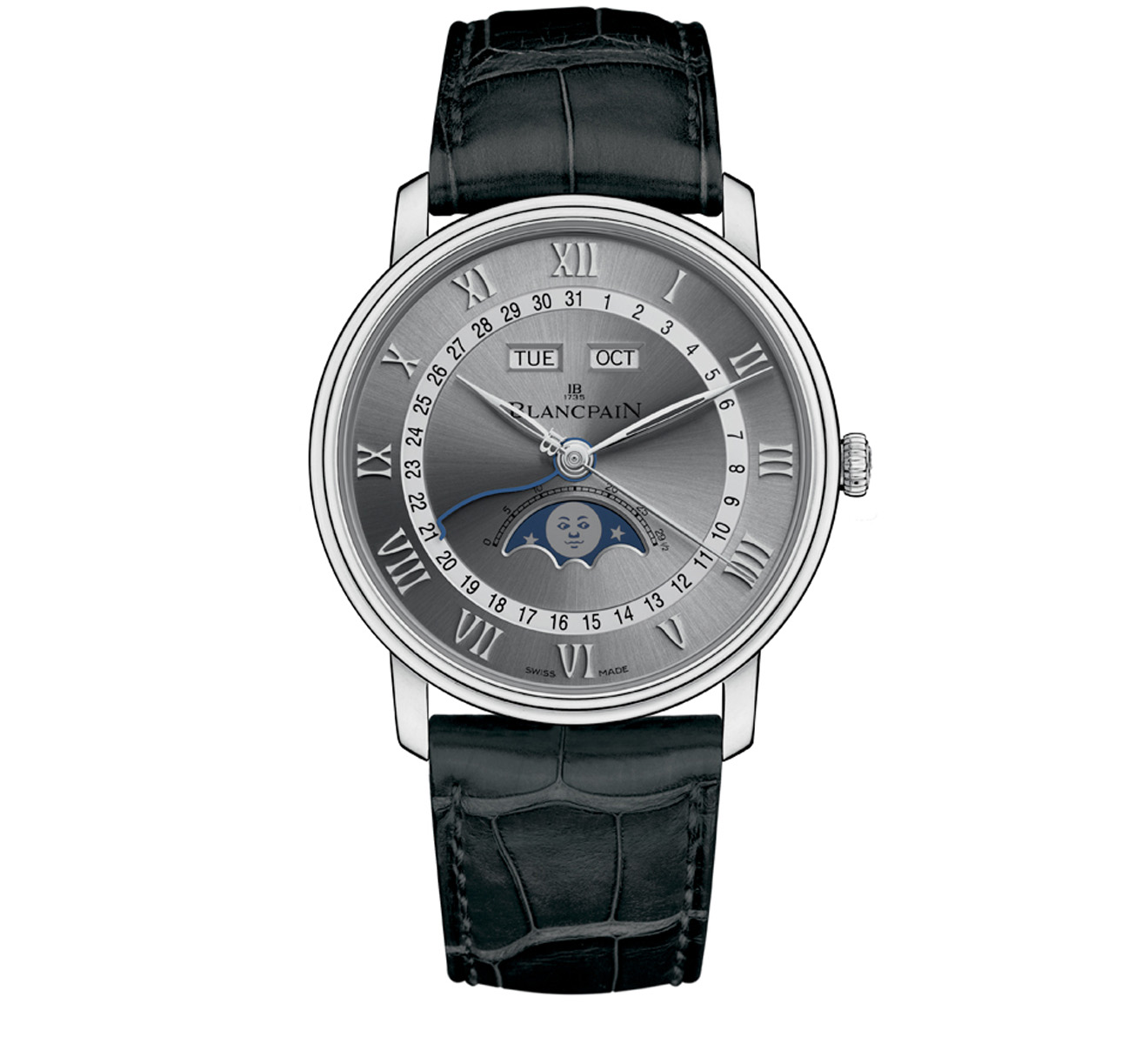 Часы Quantième Complet Blancpain Villeret 6654 1113A 55B - фото 1 – Mercury