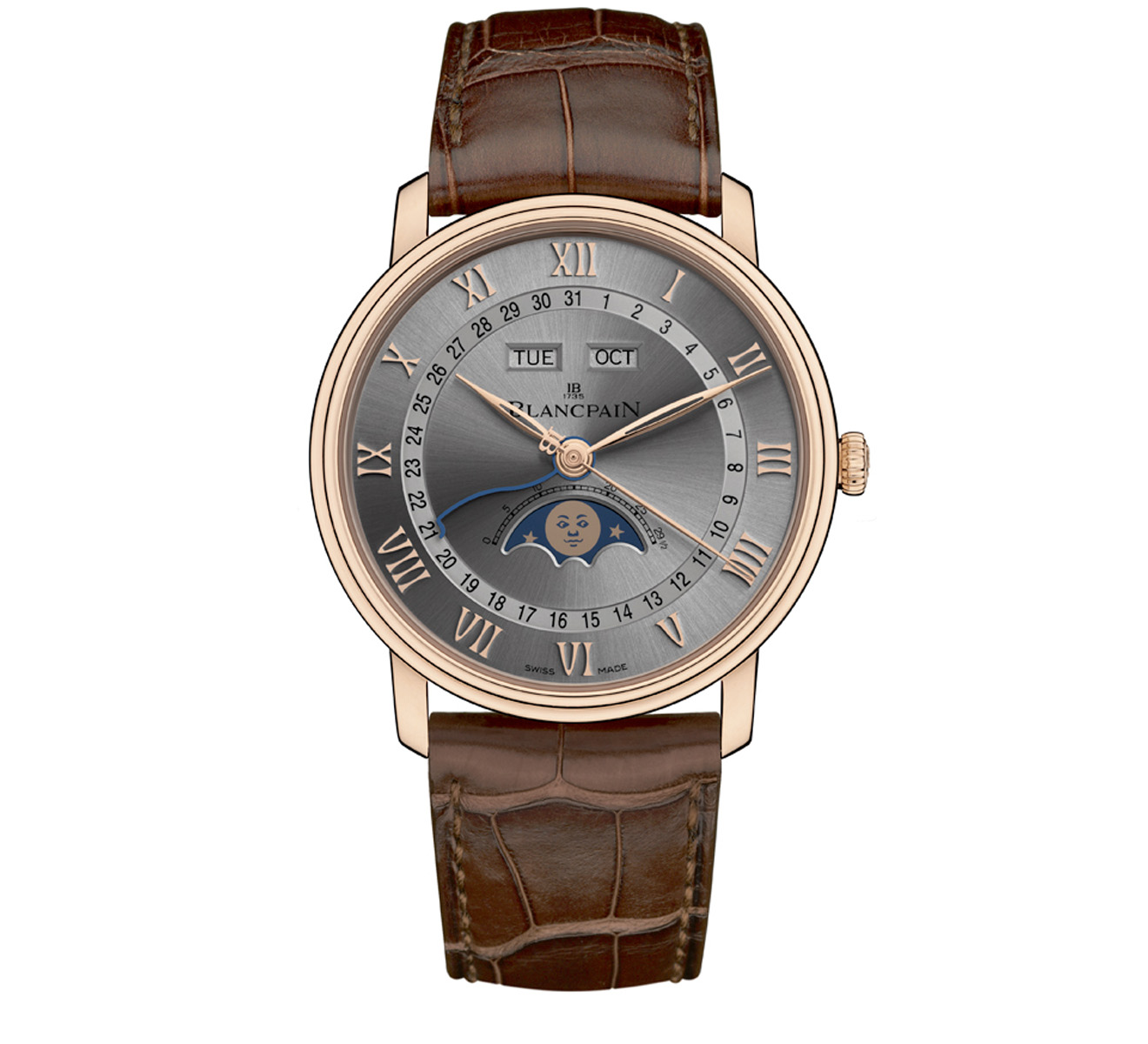 Часы Quantième Complet Blancpain Villeret 6654 3613A 55B - фото 1 – Mercury