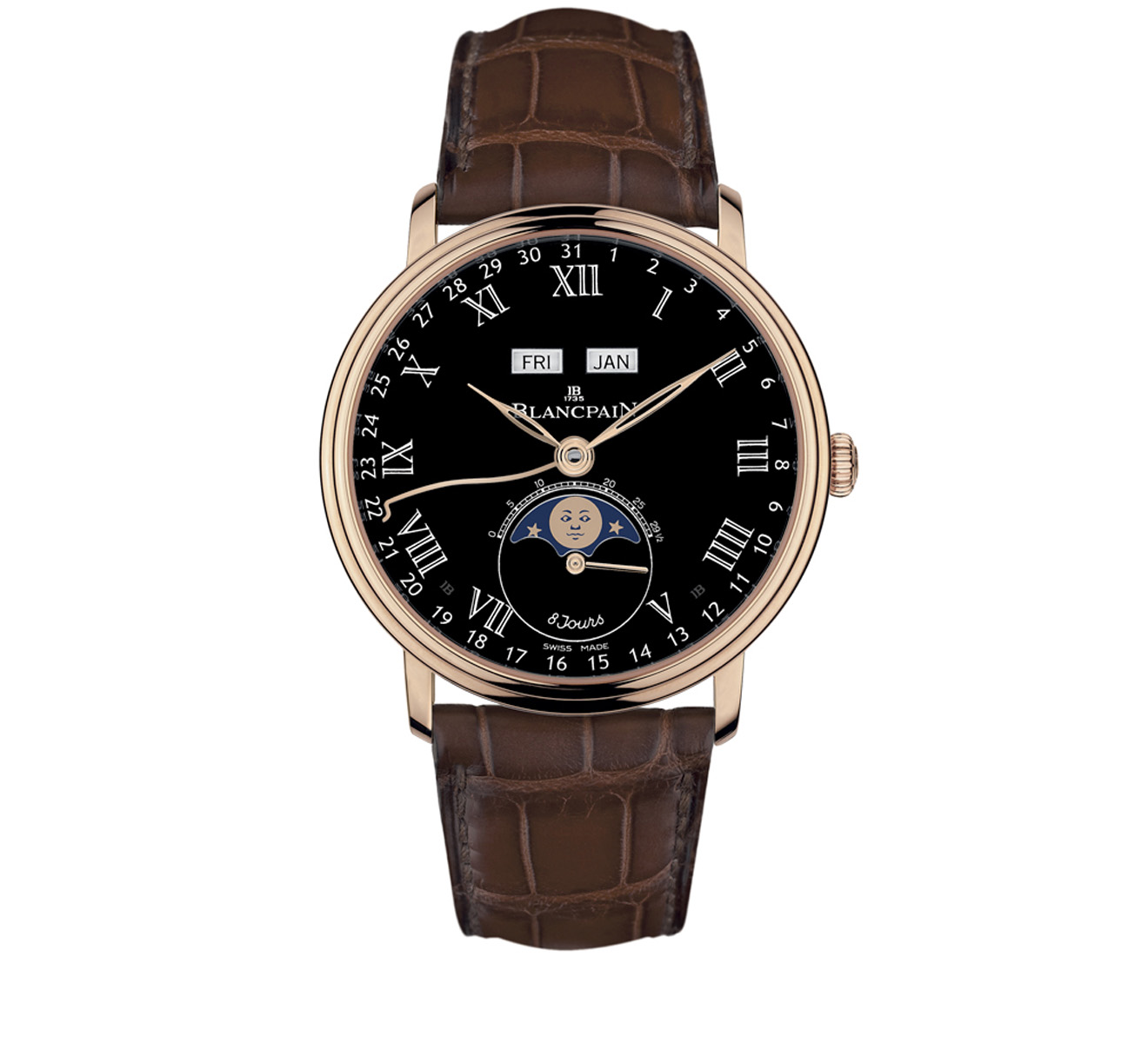 Часы Quantième Complet 8 Jours Blancpain Villeret 6639 3637 55B - фото 1 – Mercury