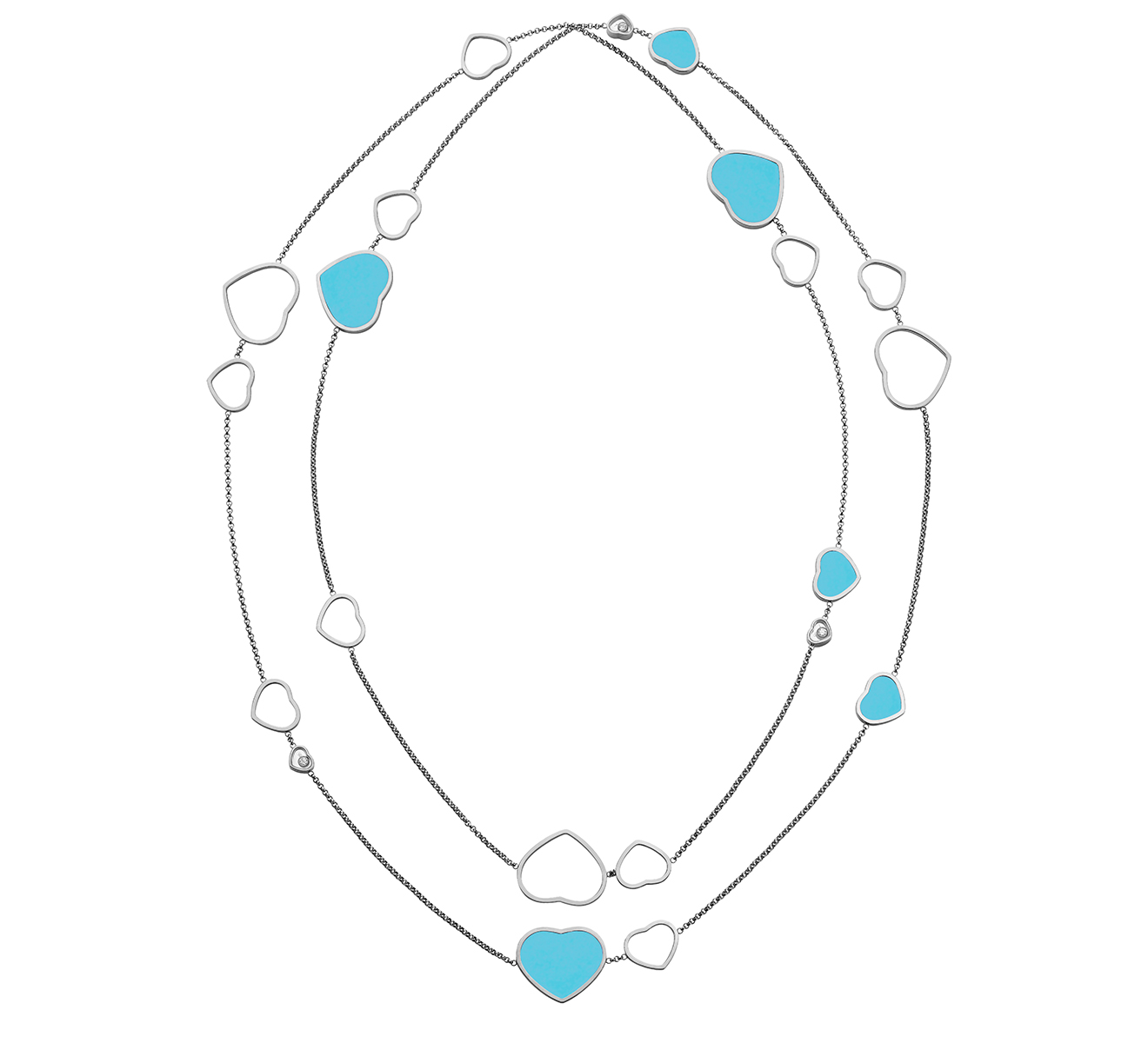 Колье Happy Hearts Chopard Happy Diamonds 817482-1401 - фото 2 – Mercury