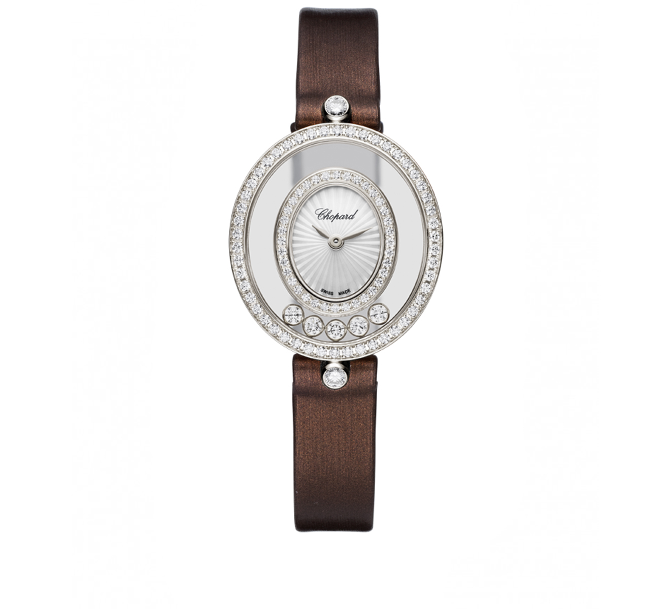 Часы Happy Diamonds Icons Oval Chopard Happy Diamonds 204292-1201 - фото 1 – Mercury