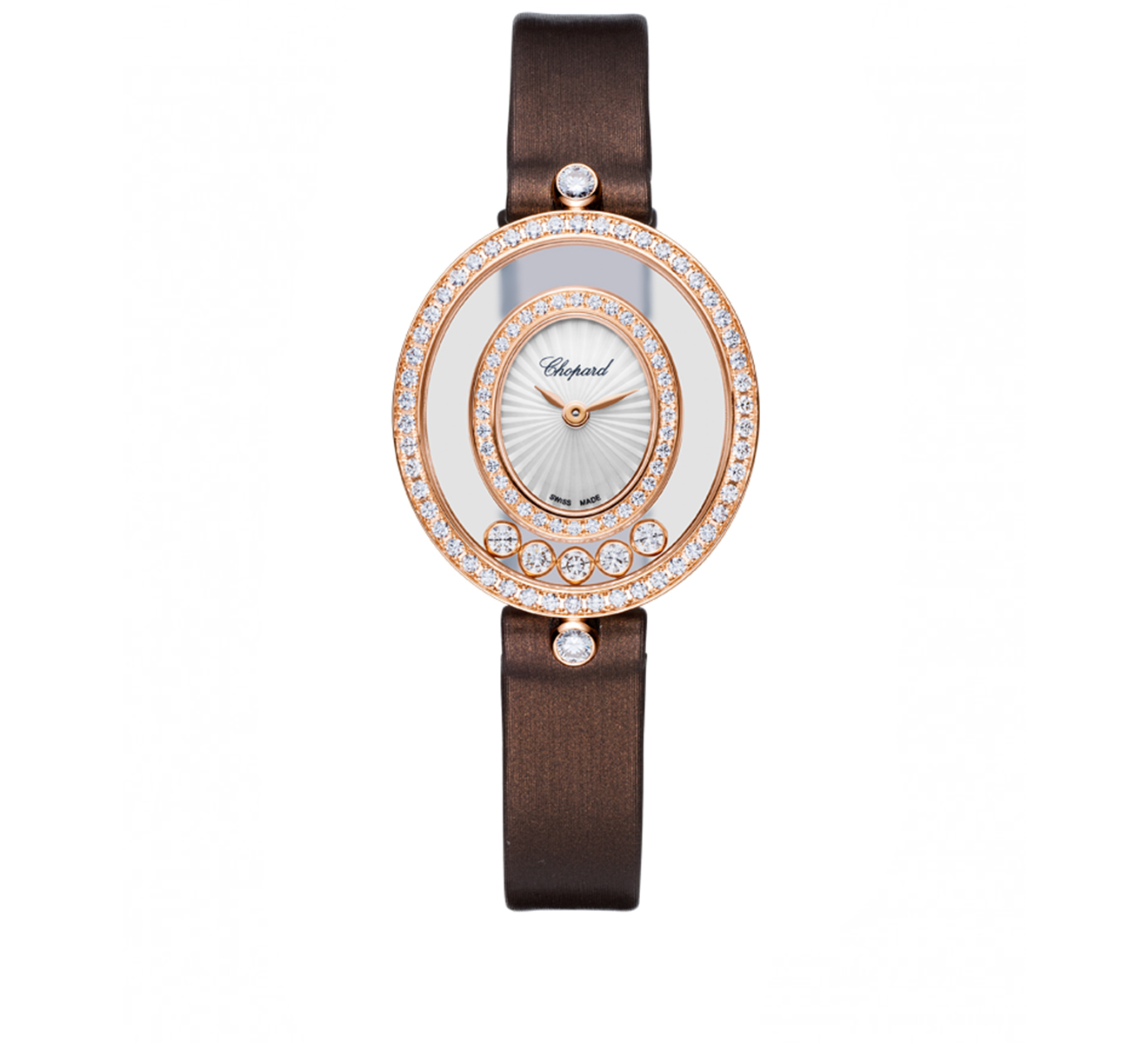 Часы Happy Diamonds Icons Oval Chopard Happy Diamonds 204292-5201 - фото 1 – Mercury