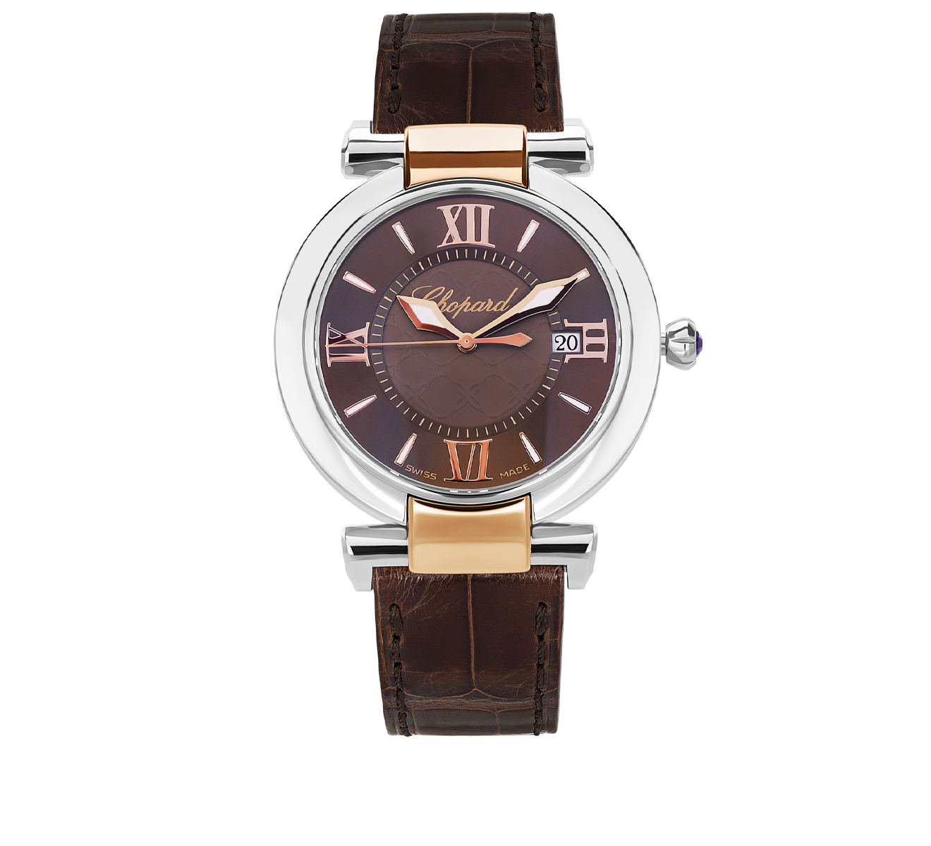 Часы Steel Rose Gold Date Brown Chopard Imperiale 388532-6011 - фото 1 – Mercury