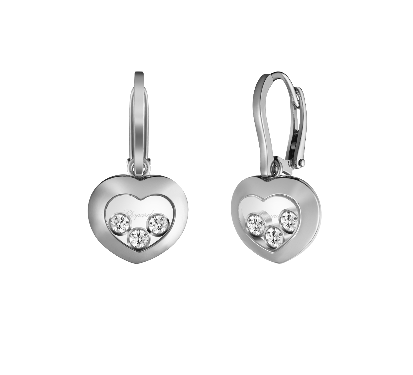 Серьги Happy Curves Heart Chopard Happy Diamonds 839203-1003 - фото 2 – Mercury