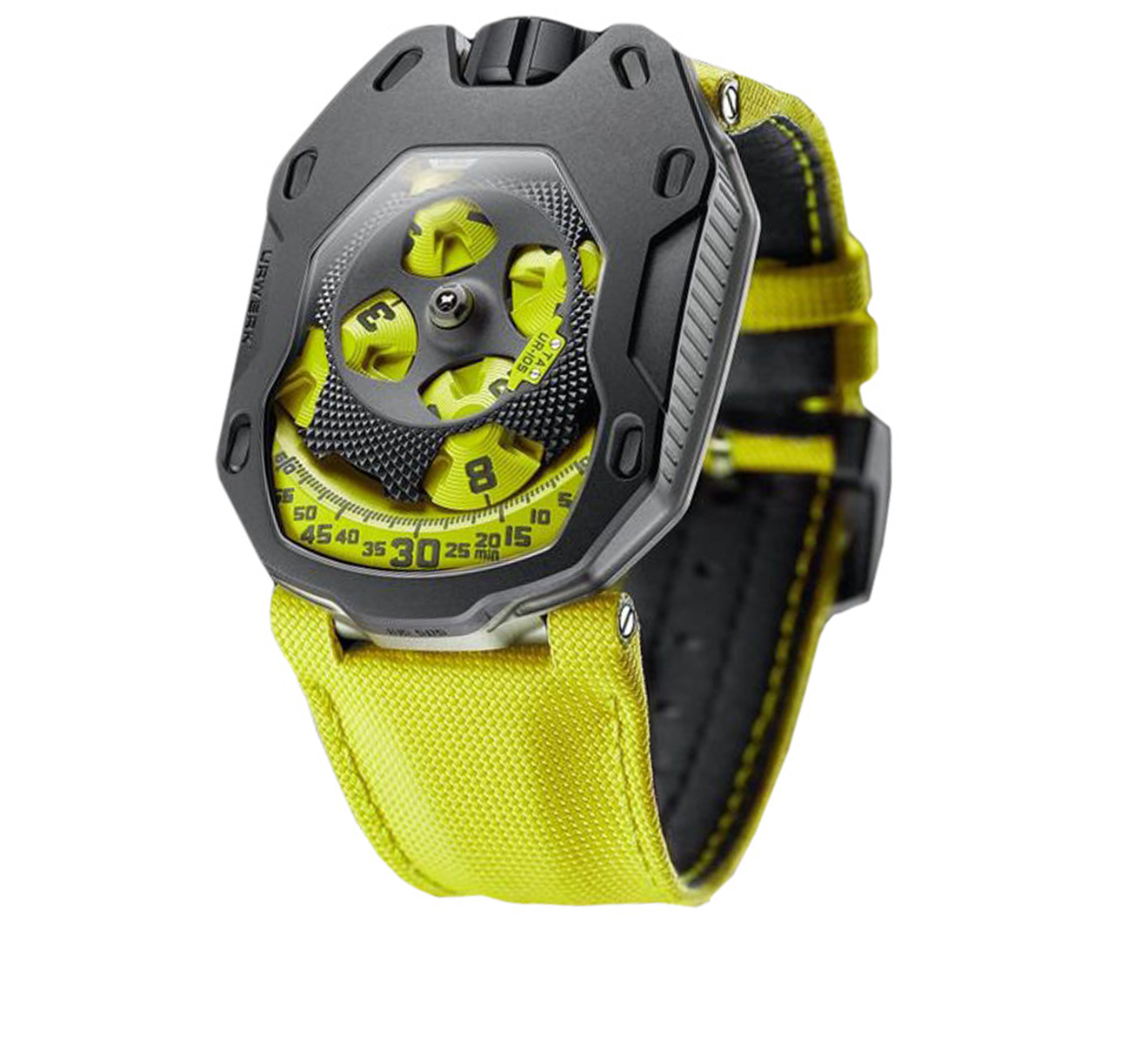 Часы UR-105TA Black Lemon URWERK UR-105 UR-105 TA BLACK YELLOW - фото 2 – Mercury