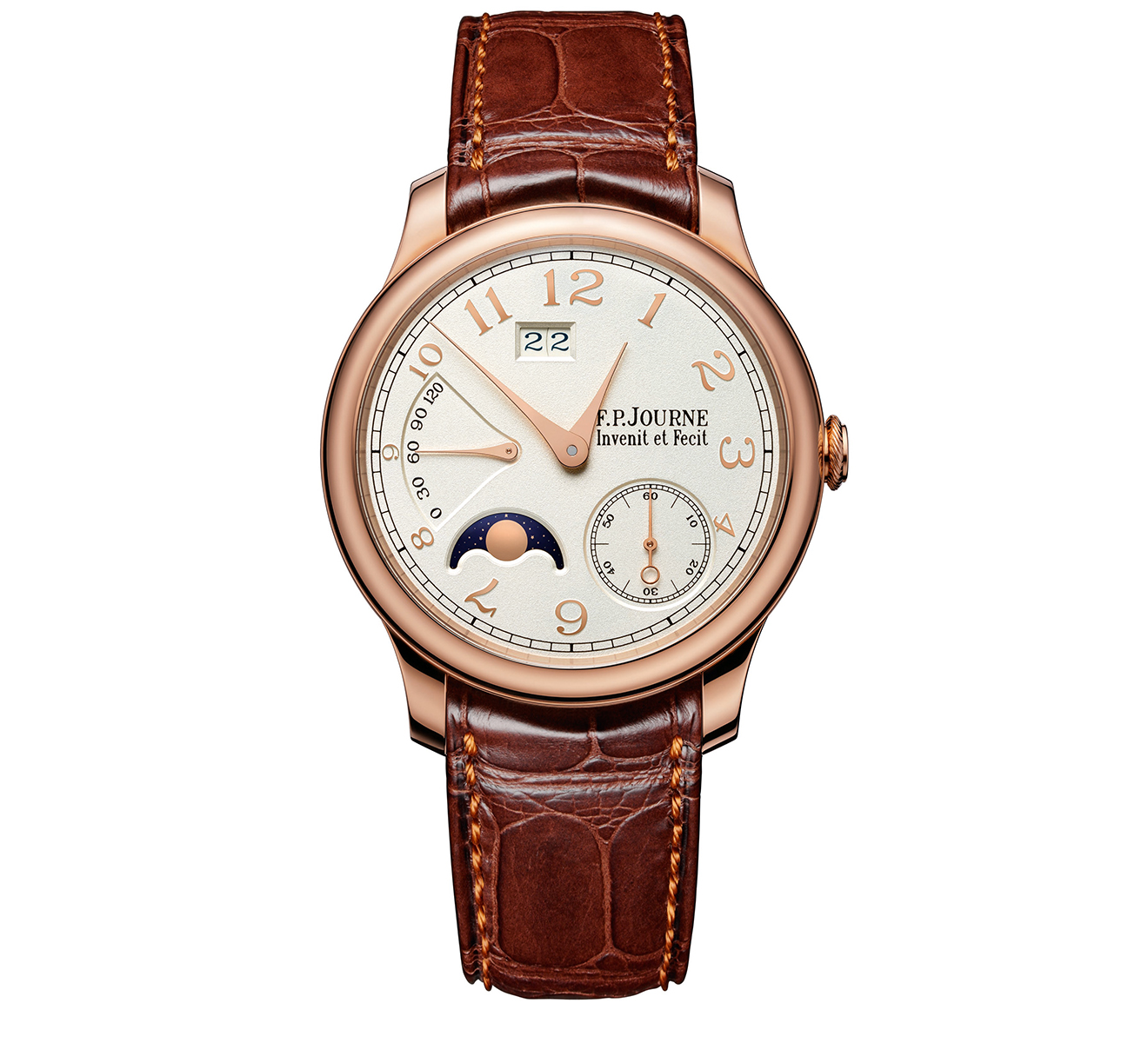 Часы Automatique Lune Rose Gold F.P.Journe Octa OCTA AUTOMATIQUE LUNE/RG/SILVER GOLD NUMERALS - фото 1 – Mercury