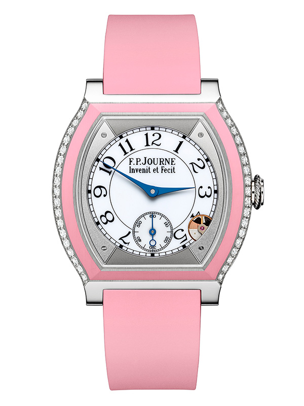 ELEGANTE/40TI/1ROW DIAM/PINK CER/PINK RUBBER