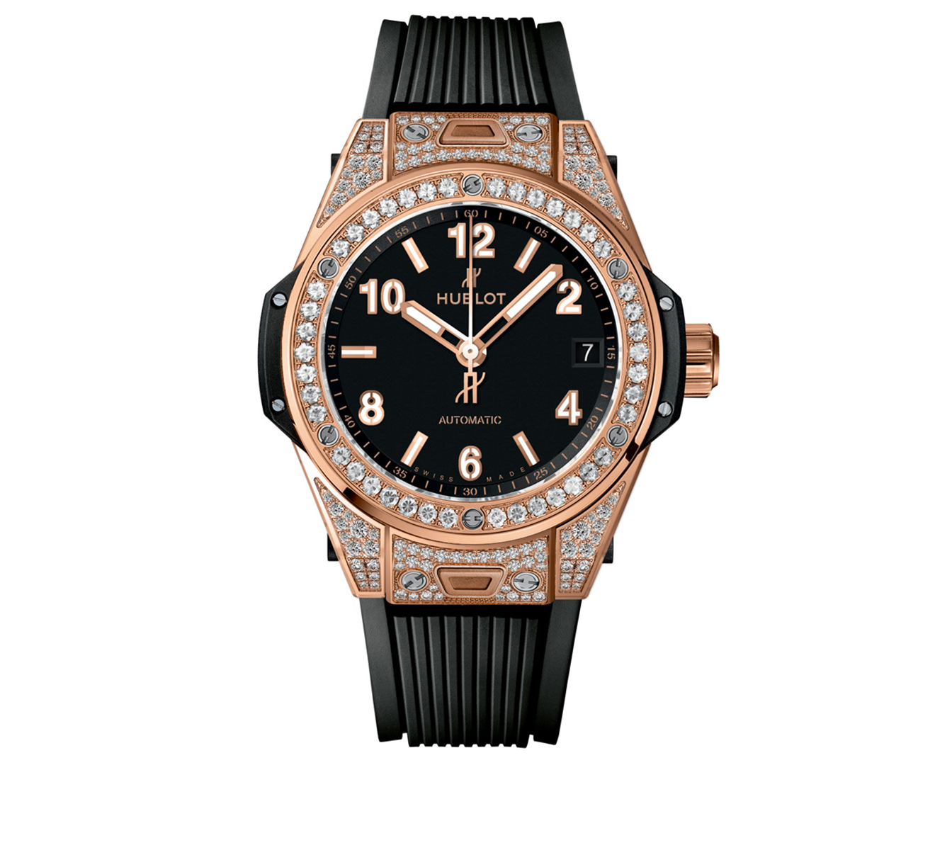 Часы One Click King Gold Pave HUBLOT Big Bang 465.OX.1180.RX.1604 - фото 1 – Mercury