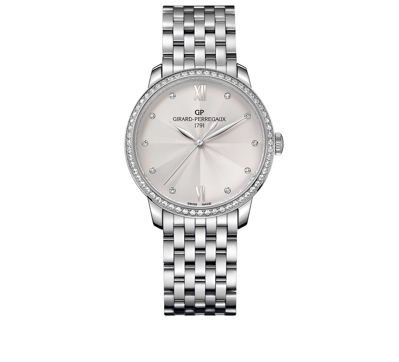 Часы Steel Silver Diamonds GIRARD-PERREGAUX 1966 49523D11A171-11A - фото 1 – Mercury