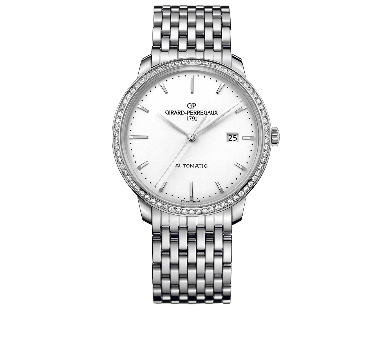 Часы Steel Date Silver GIRARD-PERREGAUX 1966 49555D11A131-11A - фото 1 – Mercury