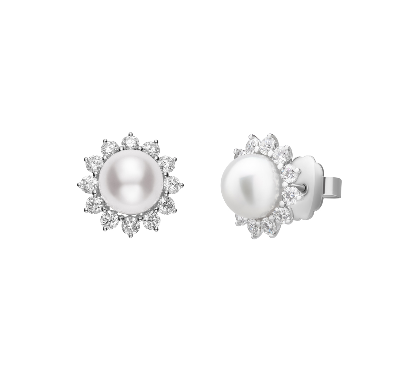 Серьги MIKIMOTO Classic MEA 10235 ADXW - фото 2 – Mercury