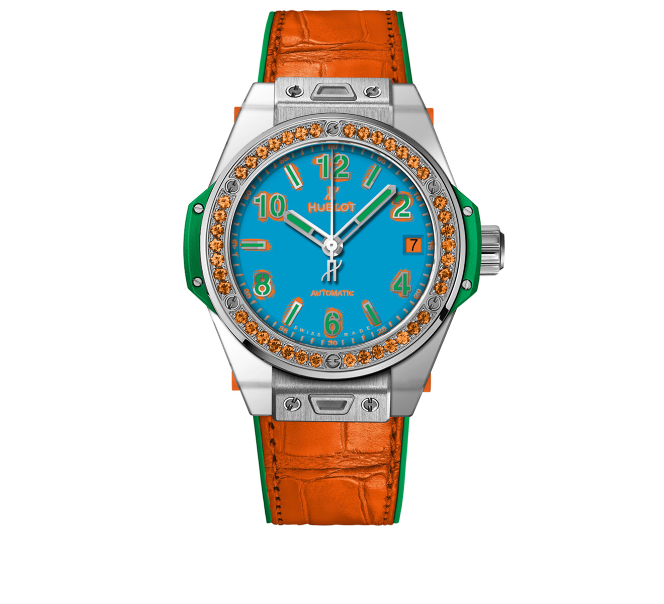 Часы One Click Pop Art Steel Orange HUBLOT Big Bang 465.SO.5179.LR.1206.POP16 - фото 1 – Mercury