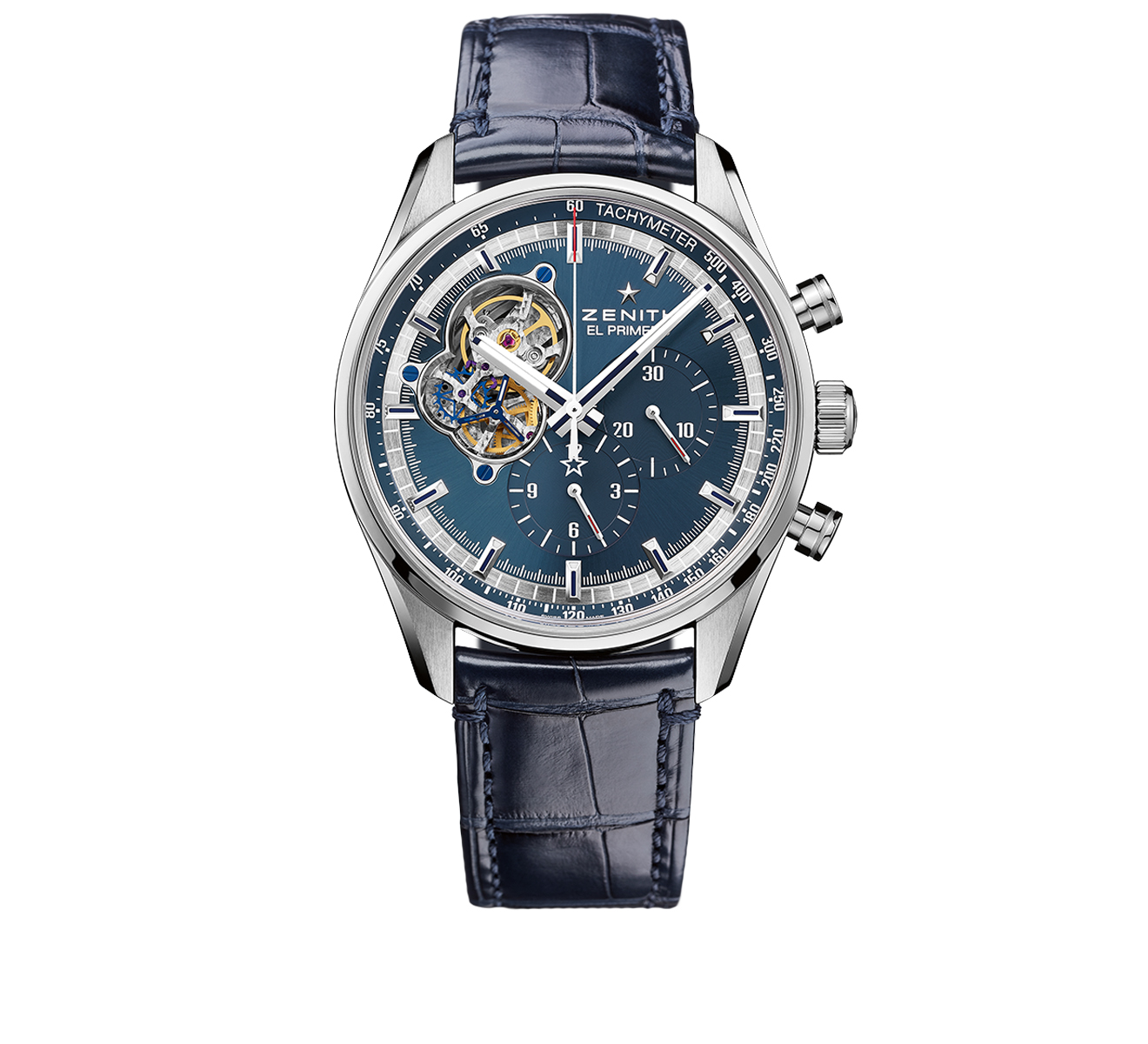 Часы Chronomaster Blue Chronograph ZENITH Chronomaster 03.20416.4061/51.C700 - фото 1 – Mercury