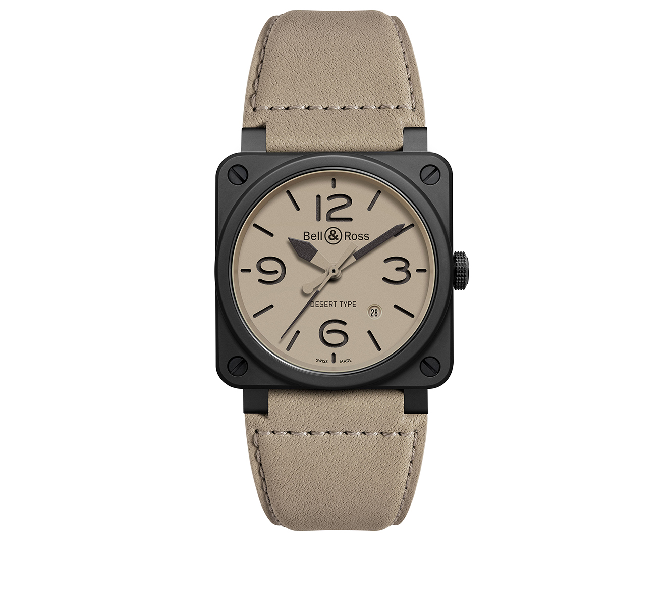 Часы Desert Type Ceramic Bell&Ross BR 03 BR0392-DESERT-CE - фото 1 – Mercury