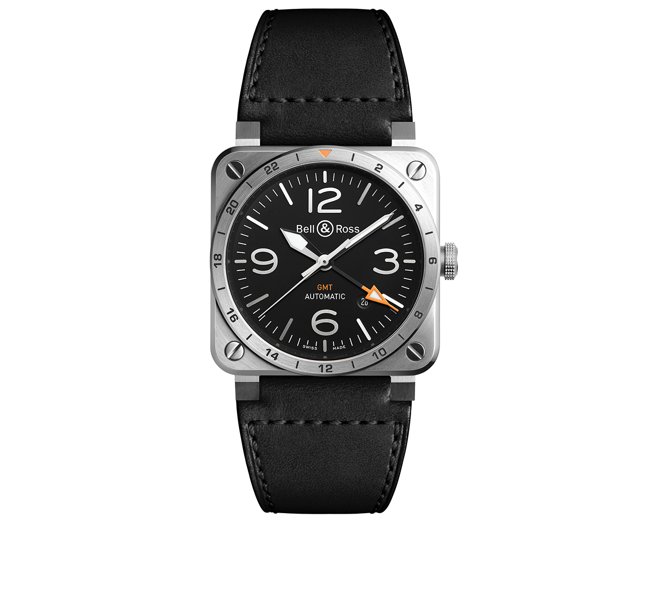 Часы GMT Bell&Ross BR 03 BR0393-GMT-ST/SCA - фото 1 – Mercury