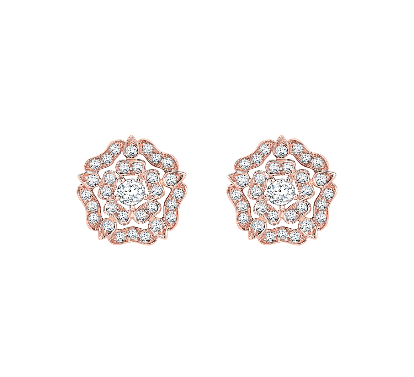 Серьги GARRARD Tudor Rose 2012639 - фото 1 – Mercury