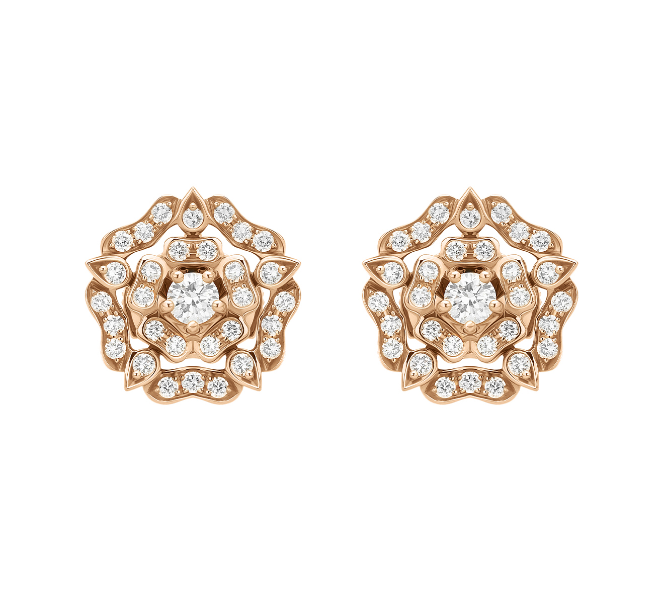 Серьги GARRARD Tudor Rose 2012639 - фото 1 – Mercury