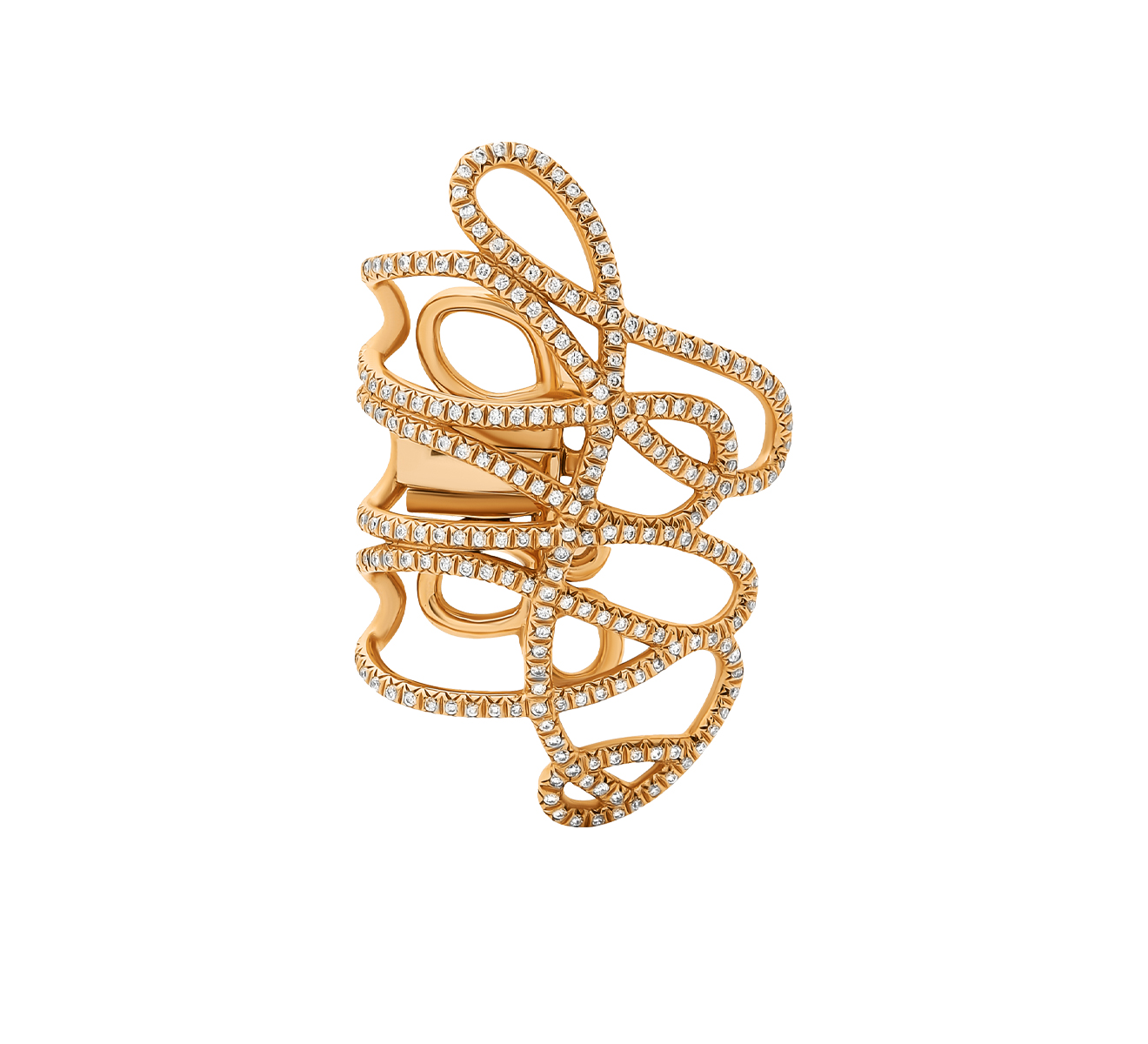 Серьга Repossi White Noise Round EA/WT1RAA 1/2 - фото 1 – Mercury