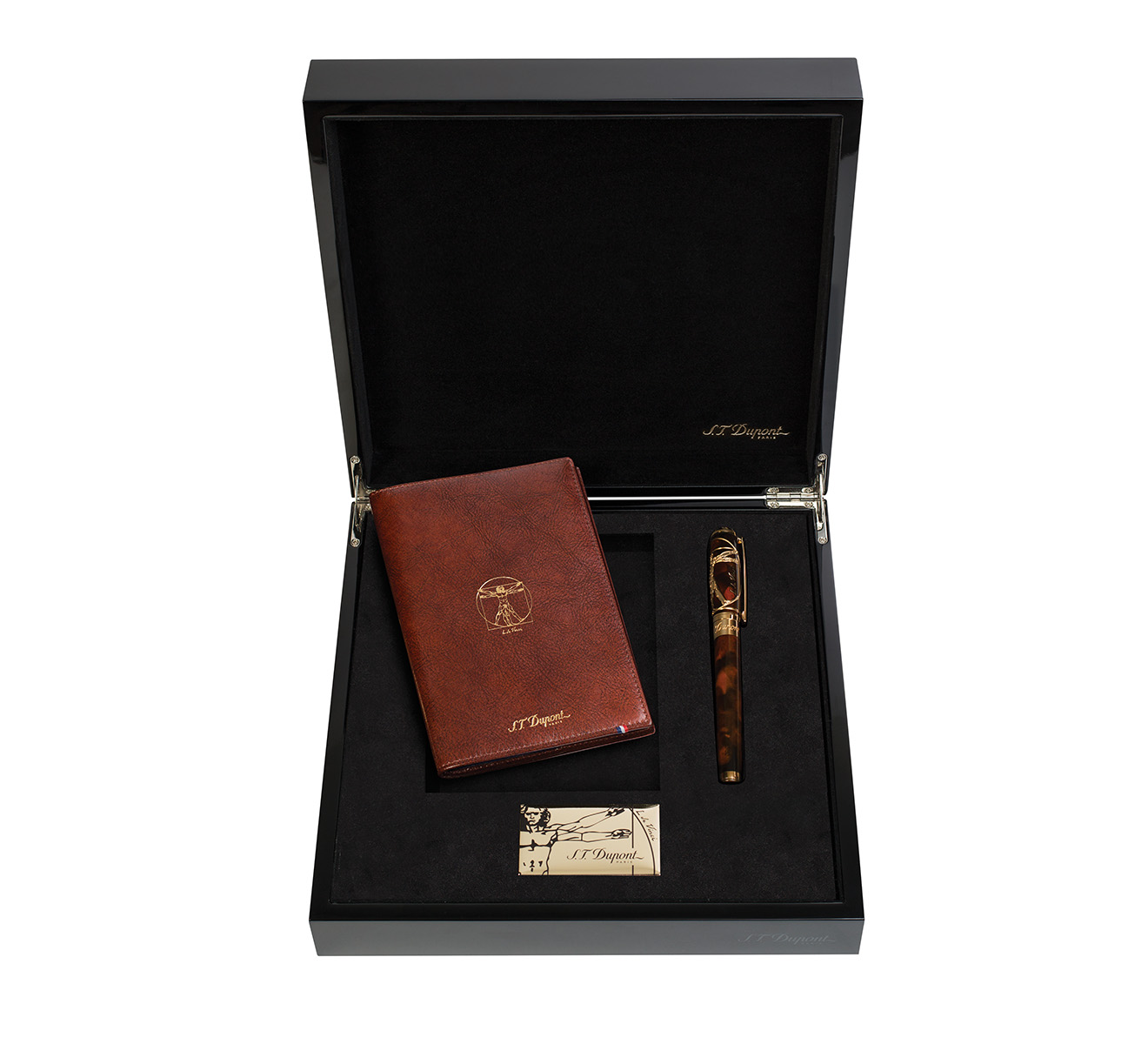 Подарочный набор Vitruvian Man: перьевая ручка, блокнот S.T. Dupont Limited Edition C41007N - фото 1 – Mercury