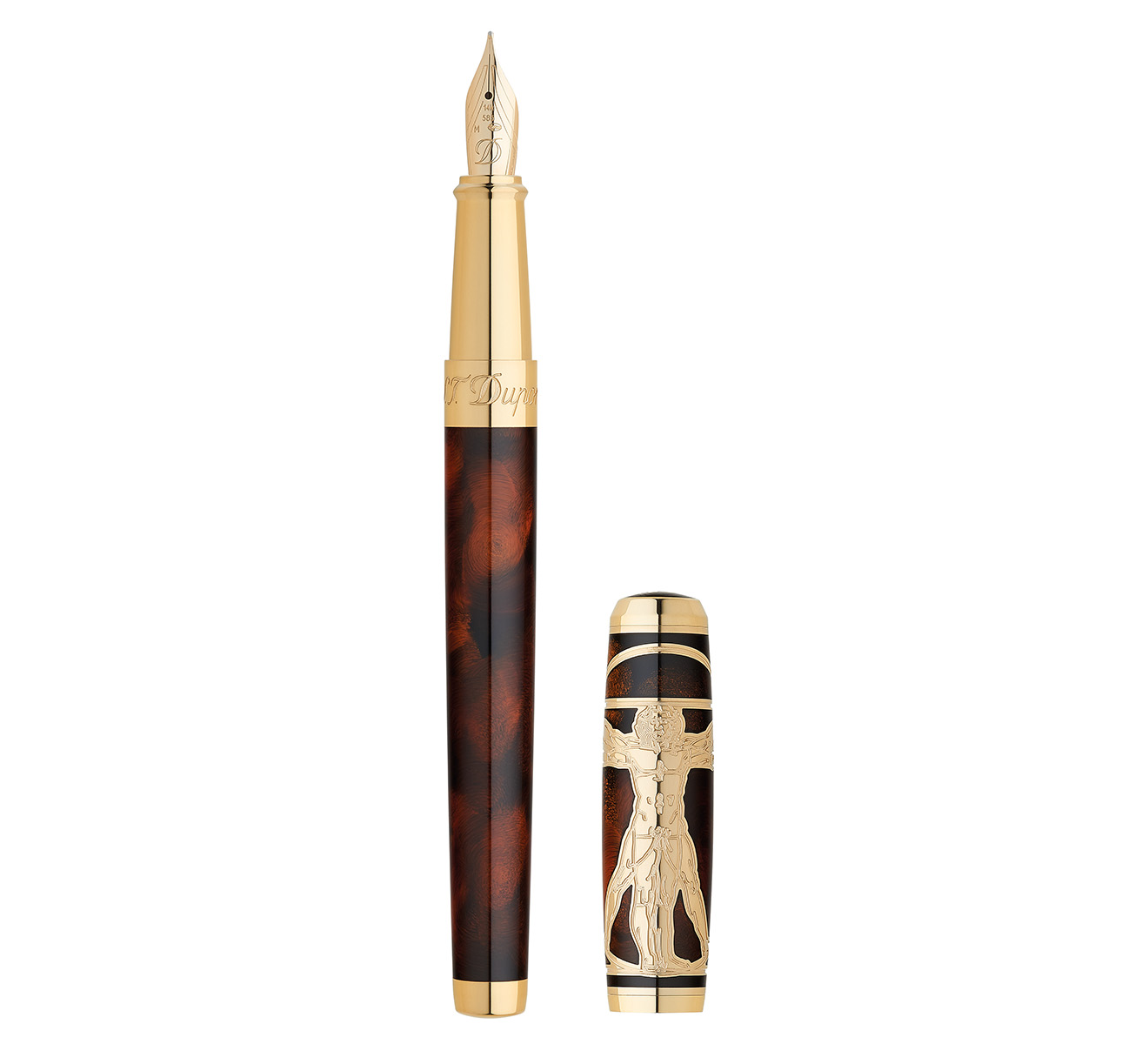 Перьевая ручка Prestige S.T. Dupont Vitruvian Man 410037 - фото 1 – Mercury