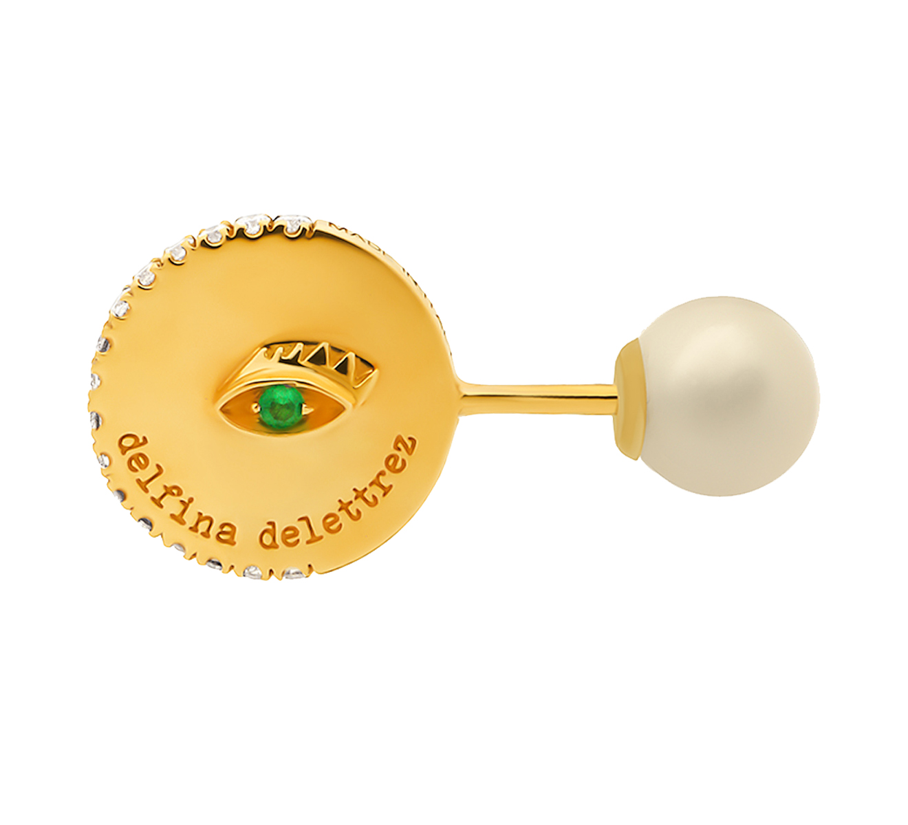 Серьга Delfina Delettrez Anatomik MED5009.A - фото 3 – Mercury