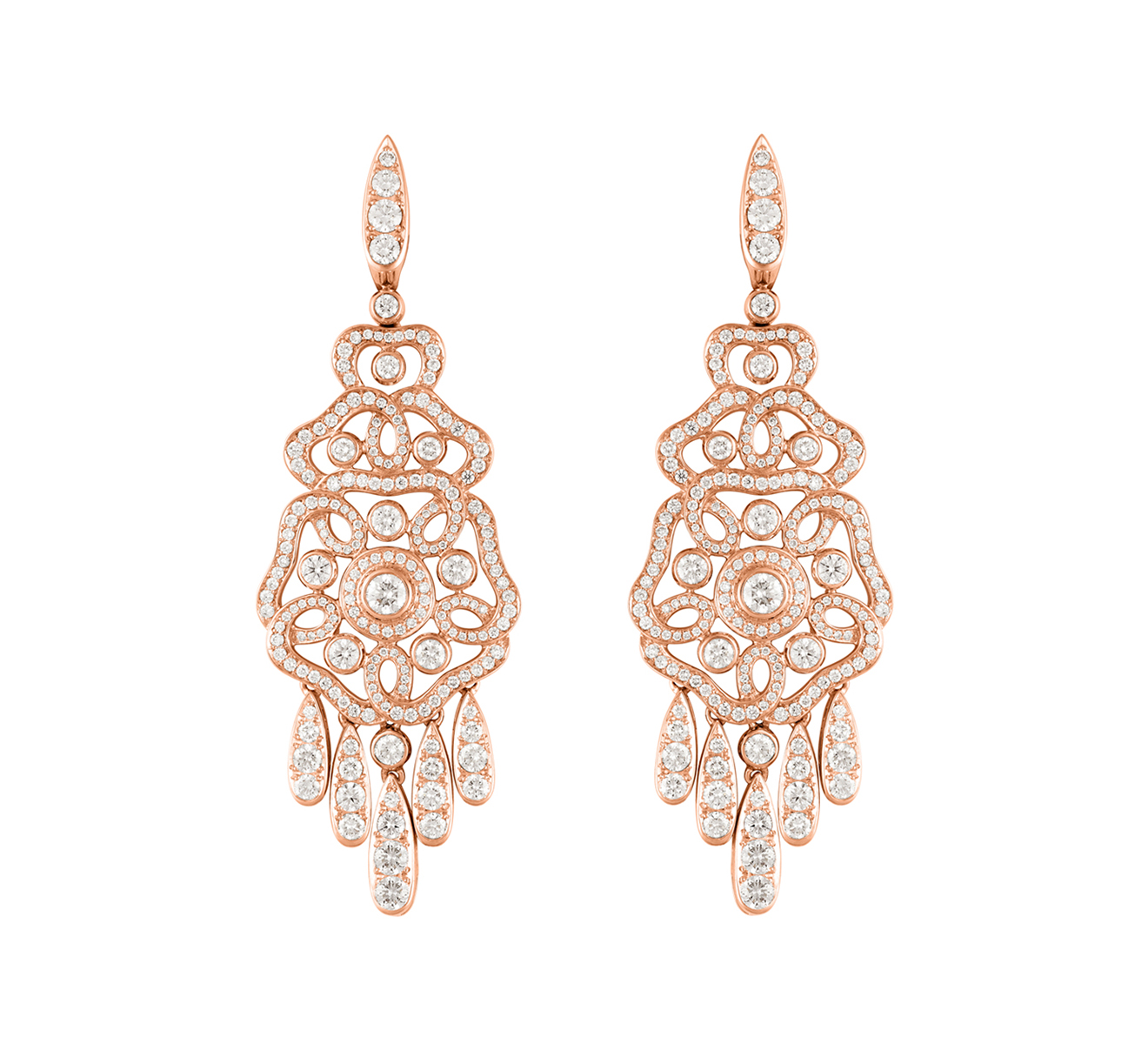Серьги GARRARD Tudor Rose 2014925 - фото 1 – Mercury