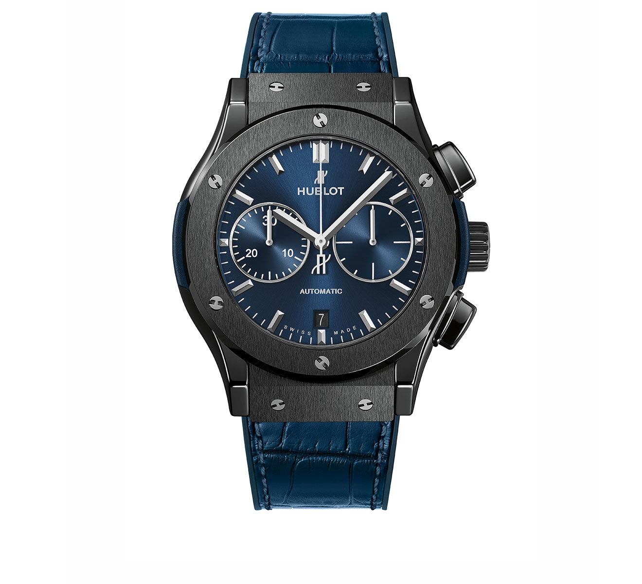 Часы Ceramic Blue Chronograph HUBLOT Classic Fusion 521.CM.7170.LR - фото 1 – Mercury