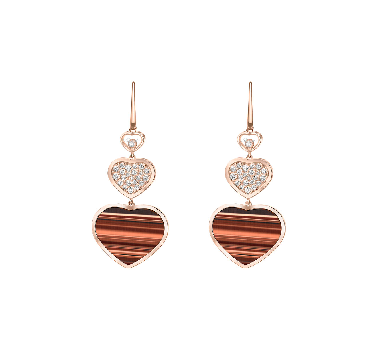 Серьги Happy Hearts Chopard Happy Diamonds 837482-5204 - фото 1 – Mercury