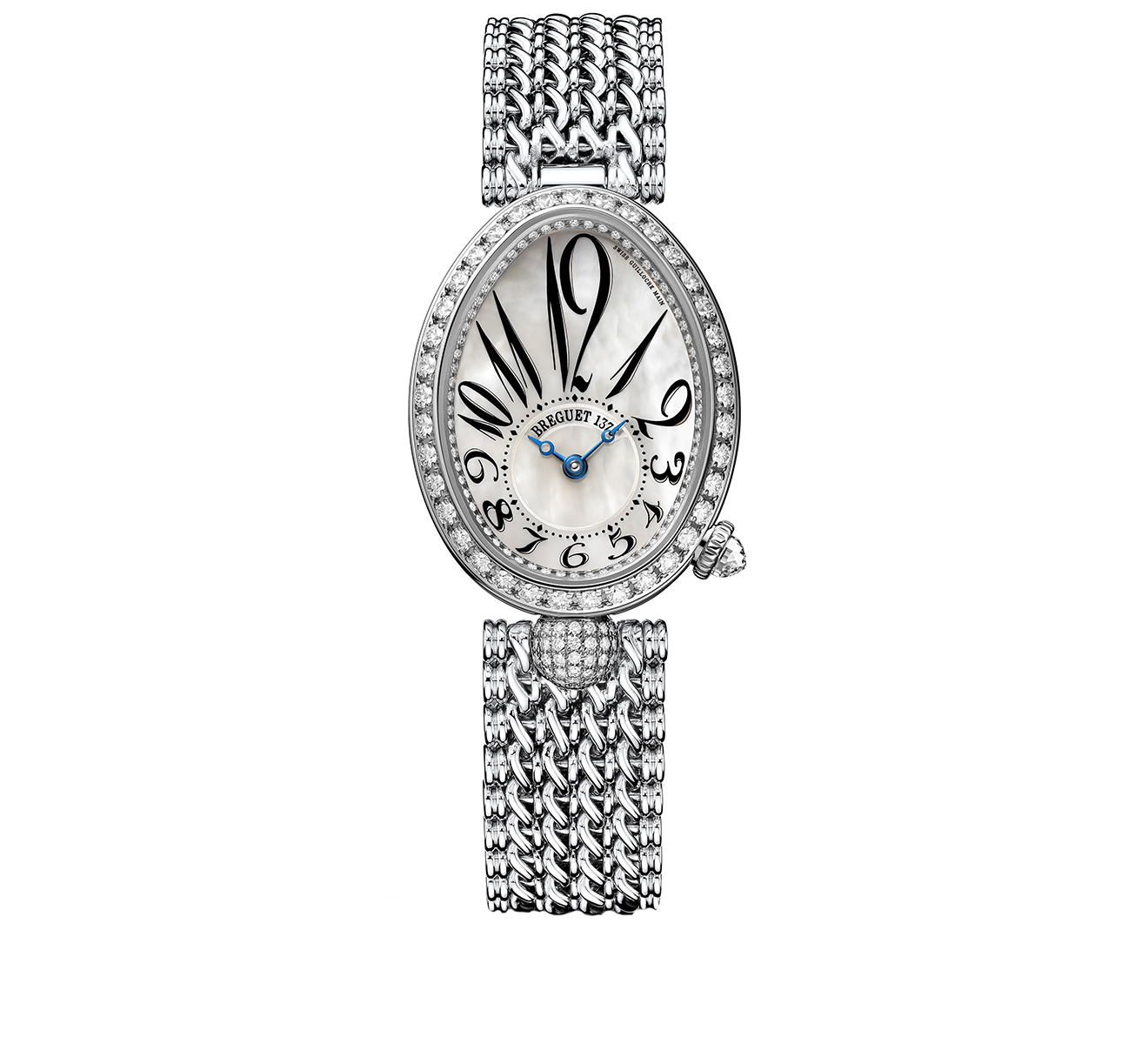 Часы Reine de Naples White Gold Bracelet Breguet Reine de Naples 8928BB 5W J20 DD00 - фото 1 – Mercury