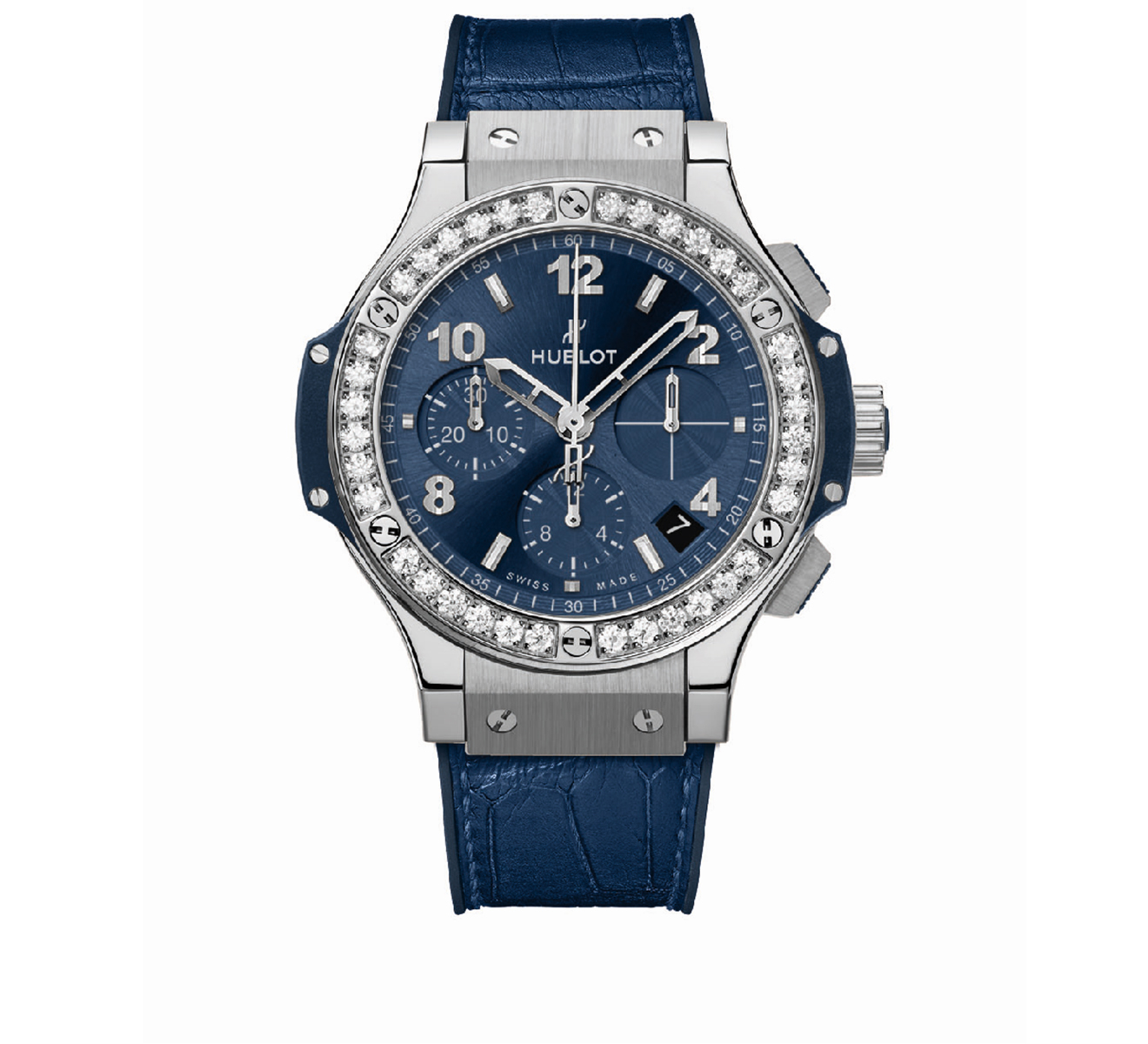 Часы Steel Blue Diamonds HUBLOT Big Bang 341.SX.7170.LR.1204 - фото 1 – Mercury