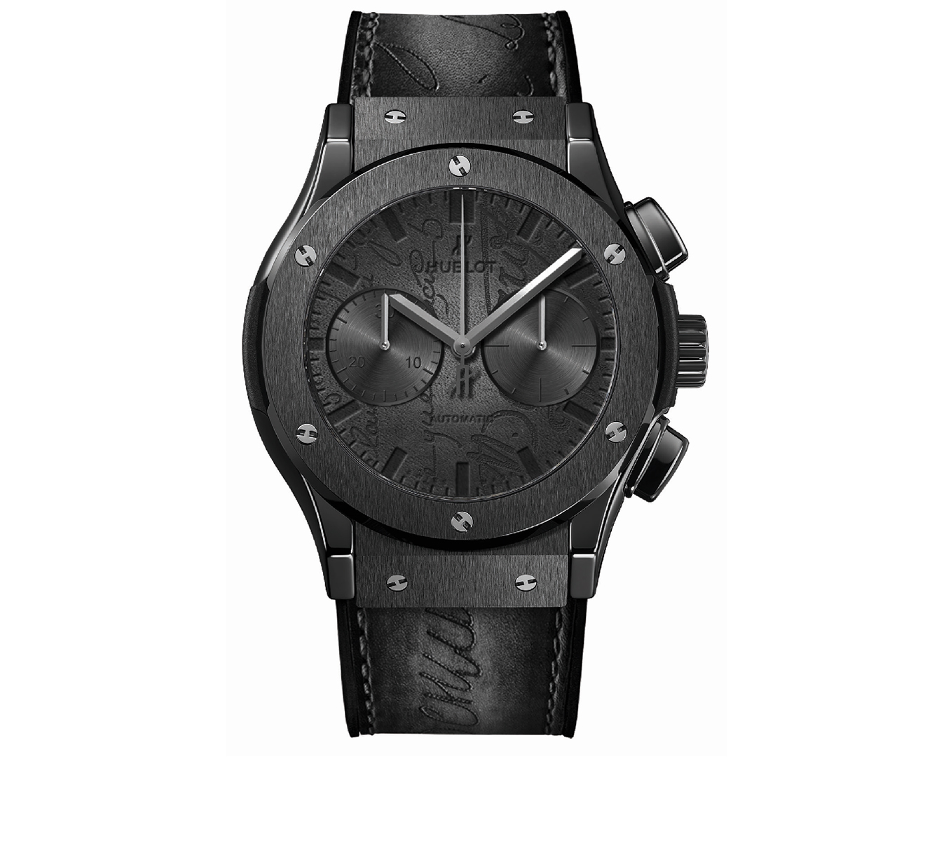 Часы Berluti All Black Chronograph HUBLOT Classic Fusion 521.CM.0500.VR.BER17 - фото 1 – Mercury