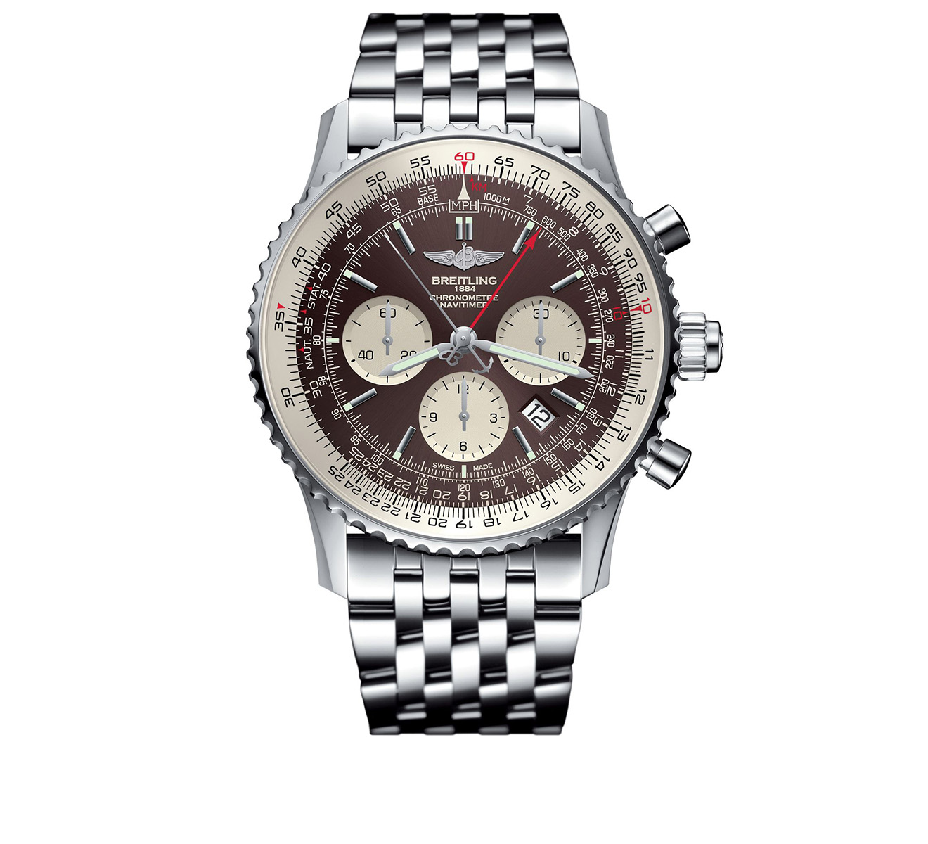 Часы Navitimer Rattrapante Breitling Navitimer AB0310211Q1A1 - фото 1 – Mercury