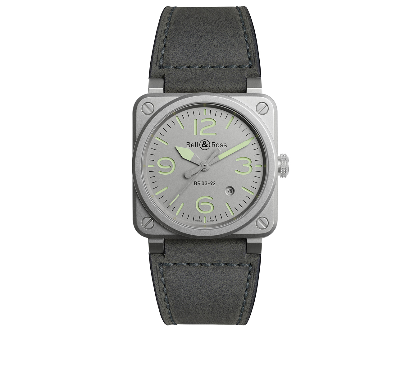 Часы Horolum Bell&Ross BR 03 BR0392-GR-ST/SCA - фото 1 – Mercury