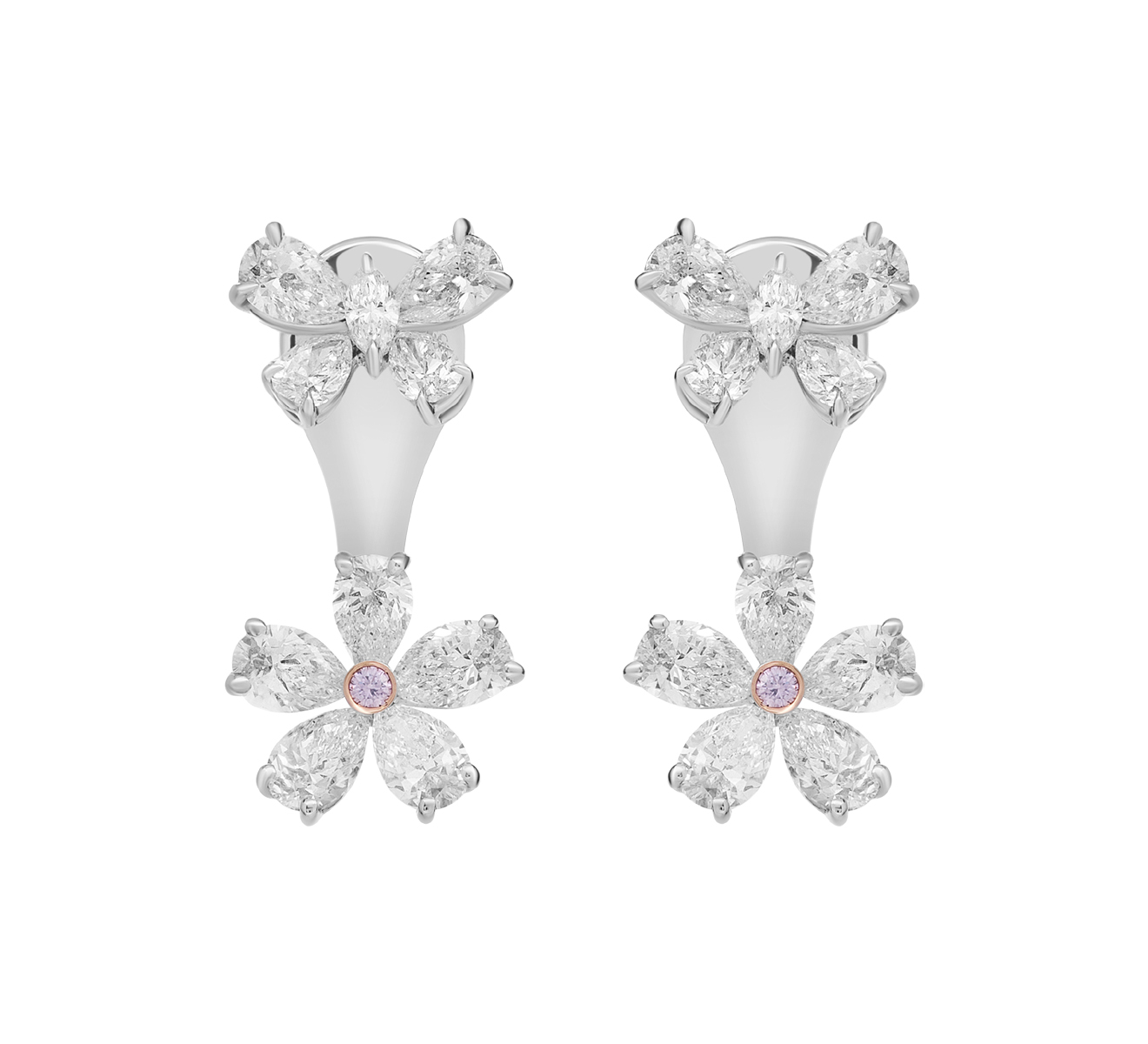 Серьги Mercury Flower ME22604WRD - фото 1 – Mercury