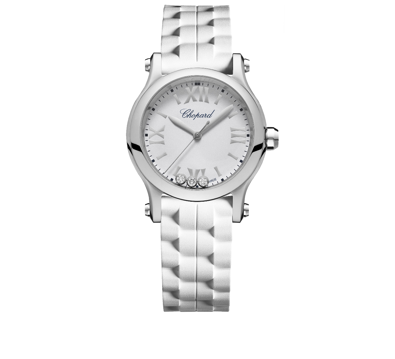 Часы Happy Sport Steel White Chopard Happy Diamonds 278590-3001 - фото 1 – Mercury