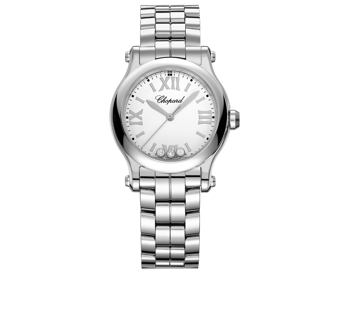 Часы Happy Sport Steel Bracelet Chopard Happy Diamonds 278590-3002 - фото 1 – Mercury