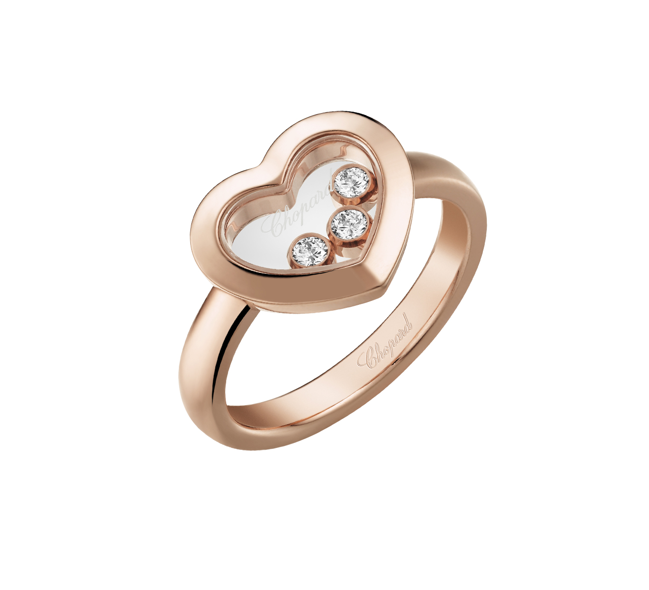 Кольцо Icons Heart Chopard Happy Diamonds 82A611-5110 - фото 1 – Mercury