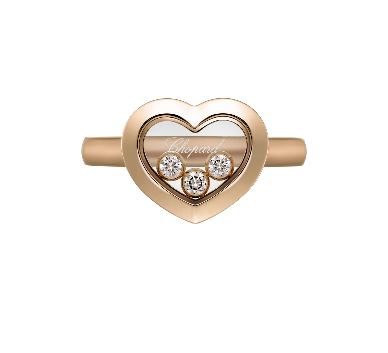 Кольцо Icons Heart Chopard Happy Diamonds 82A611-5110 - фото 2 – Mercury