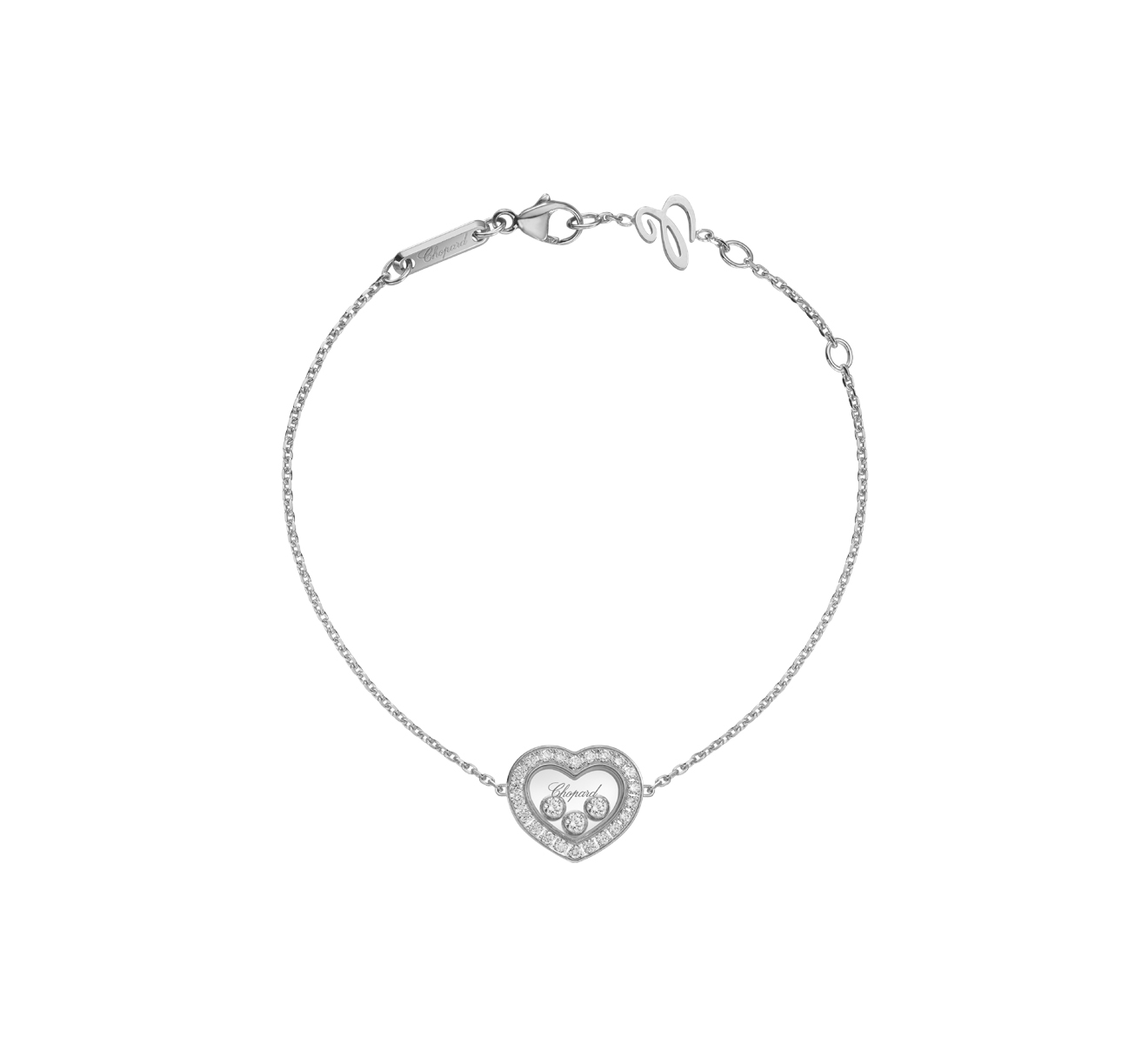 Браслет Icons Heart Chopard Happy Diamonds 85A611-1201 - фото 1 – Mercury