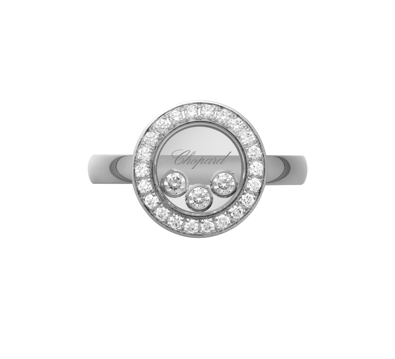 Кольцо Icons Round Chopard Happy Diamonds 82A018-1210 - фото 2 – Mercury