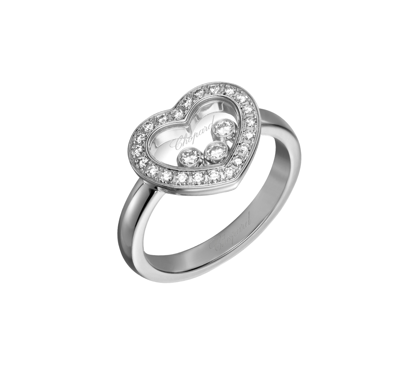 Кольцо Icons Heart Chopard Happy Diamonds 82A611-1210 - фото 1 – Mercury