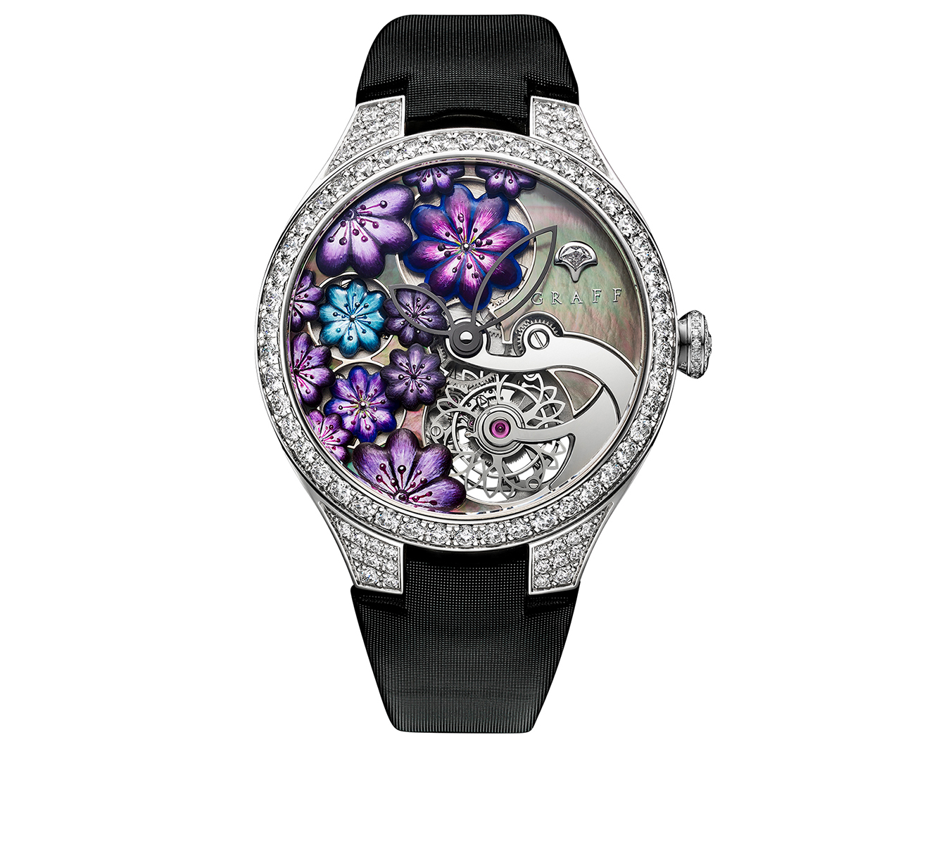 Часы Floral Tourbillon Purple GRAFF MasterGraff MGF38WGSLDMPT - фото 1 – Mercury