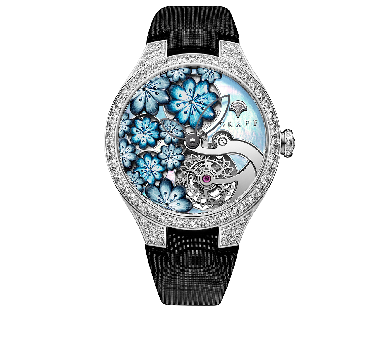 Часы Floral Tourbillon Blue GRAFF MasterGraff MGF38WGSLDMPA - фото 1 – Mercury