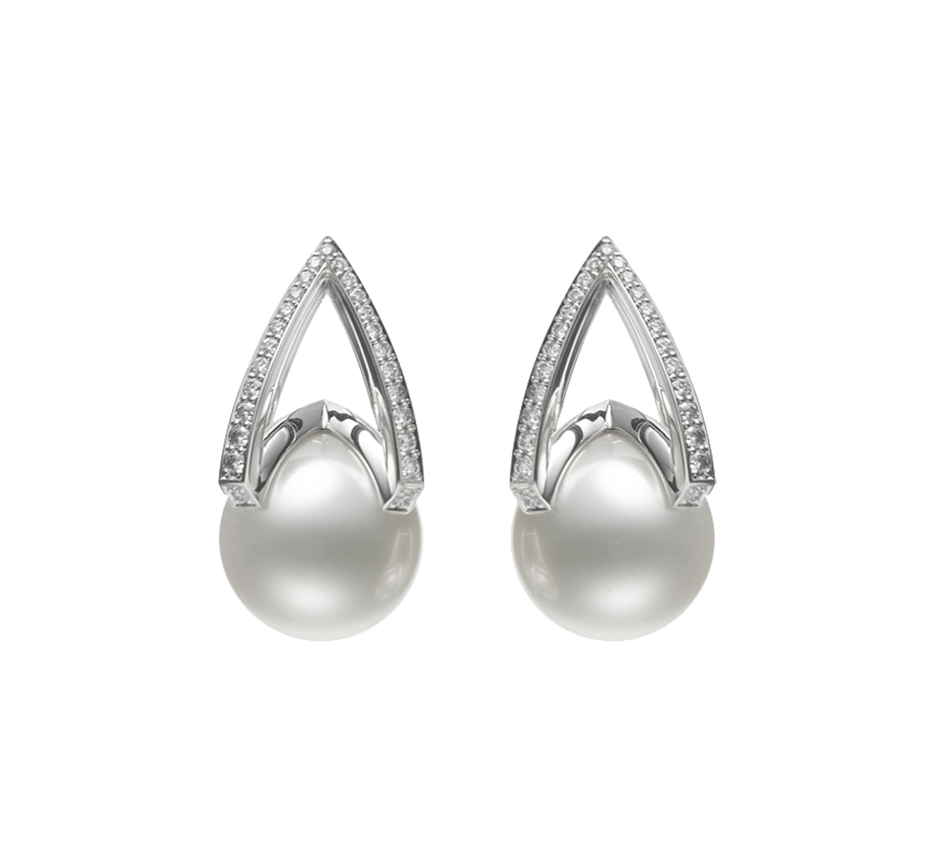 Серьги MIKIMOTO M Collection MEA 10256 NDXW - фото 1 – Mercury