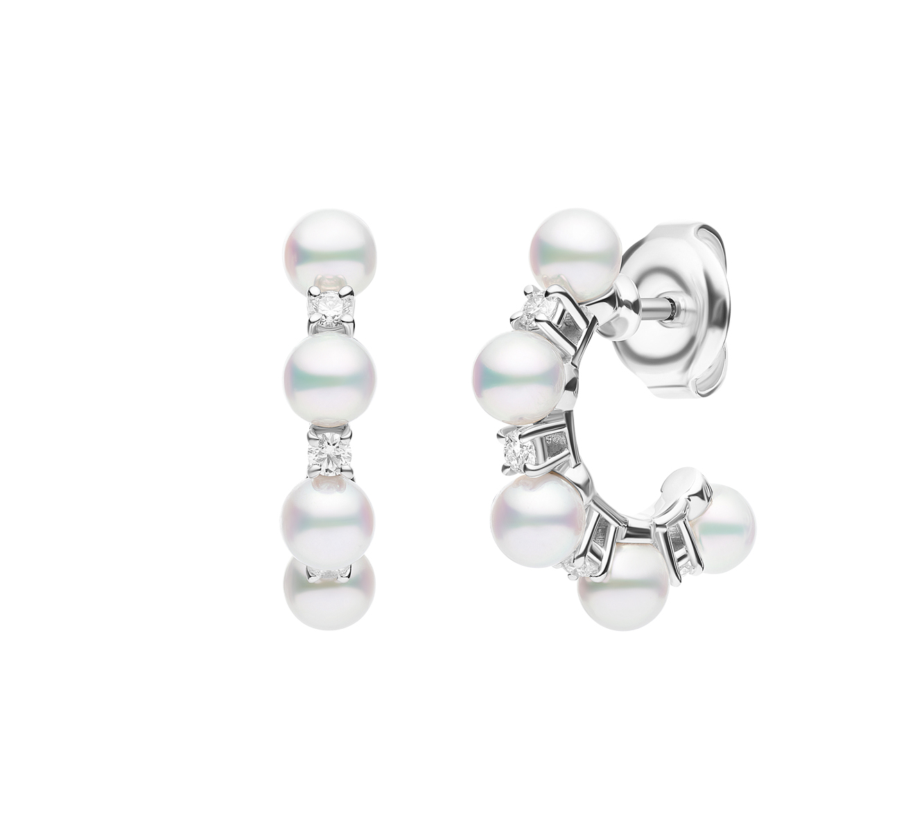 Серьги Basic MIKIMOTO Classic MEQ 10079 ADXW - фото 2 – Mercury