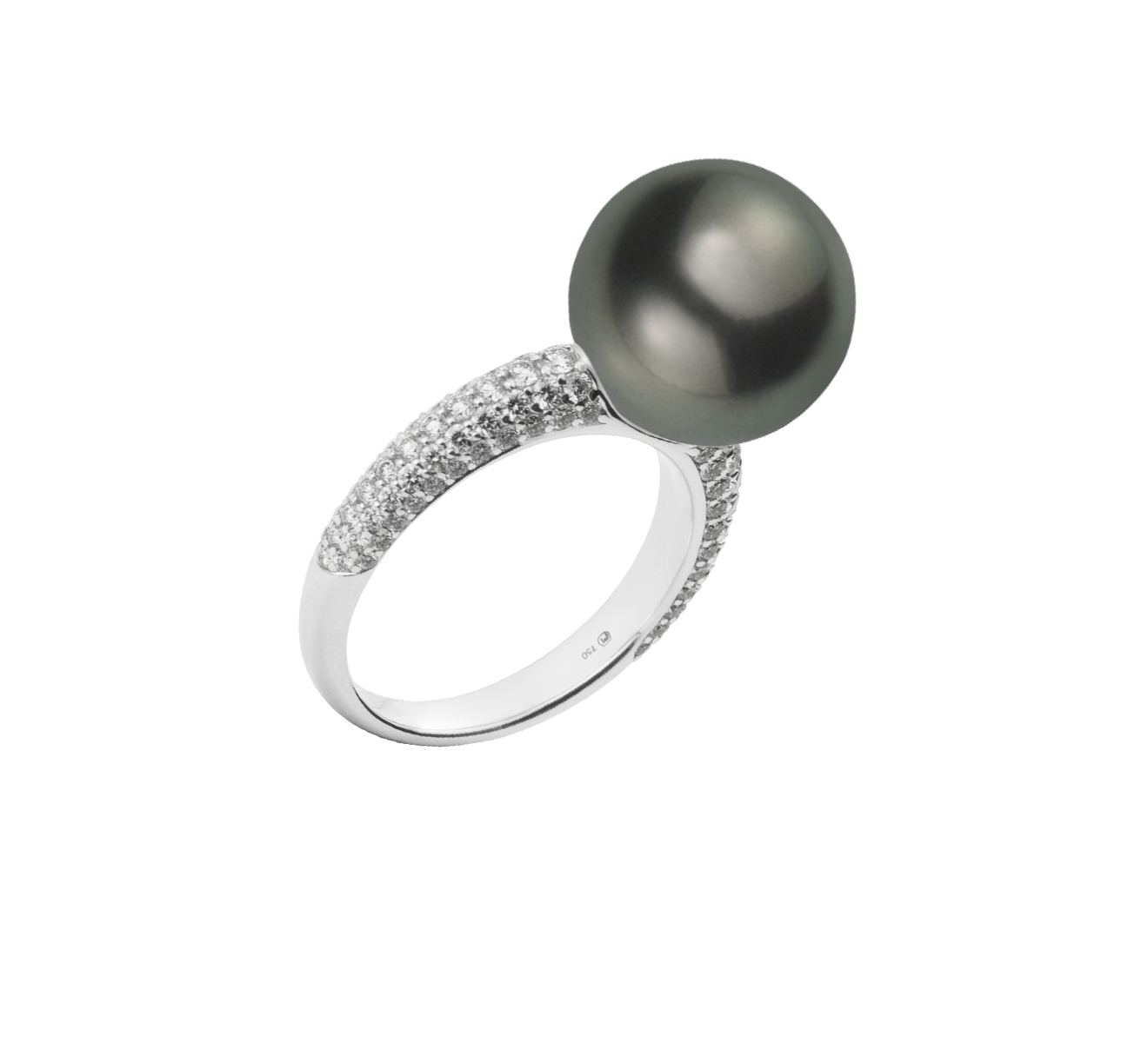 Кольцо MIKIMOTO Classic MRA 10241 BDXW - фото 1 – Mercury