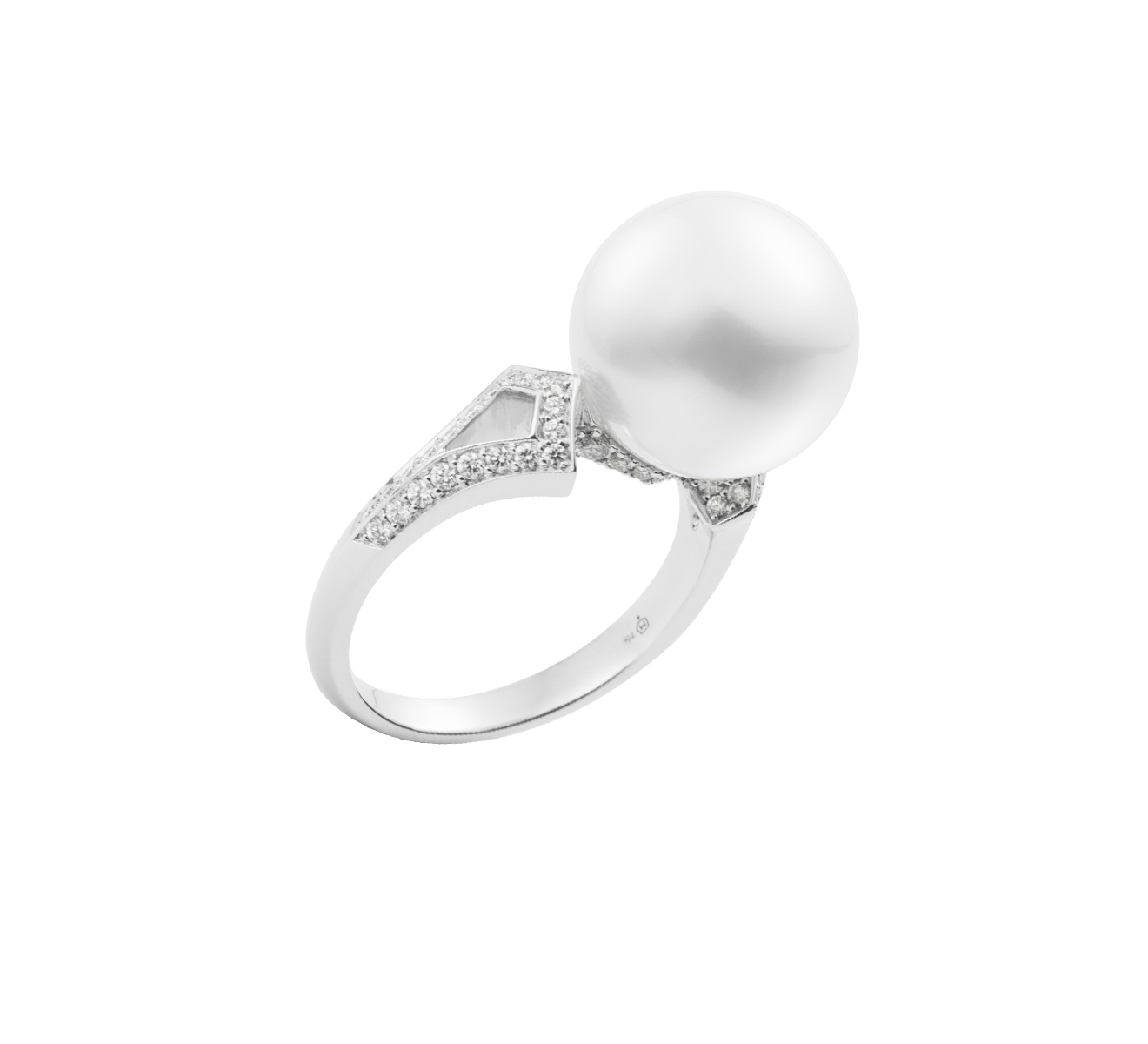 Кольцо MIKIMOTO Classic MRA 10245 NDXW - фото 1 – Mercury