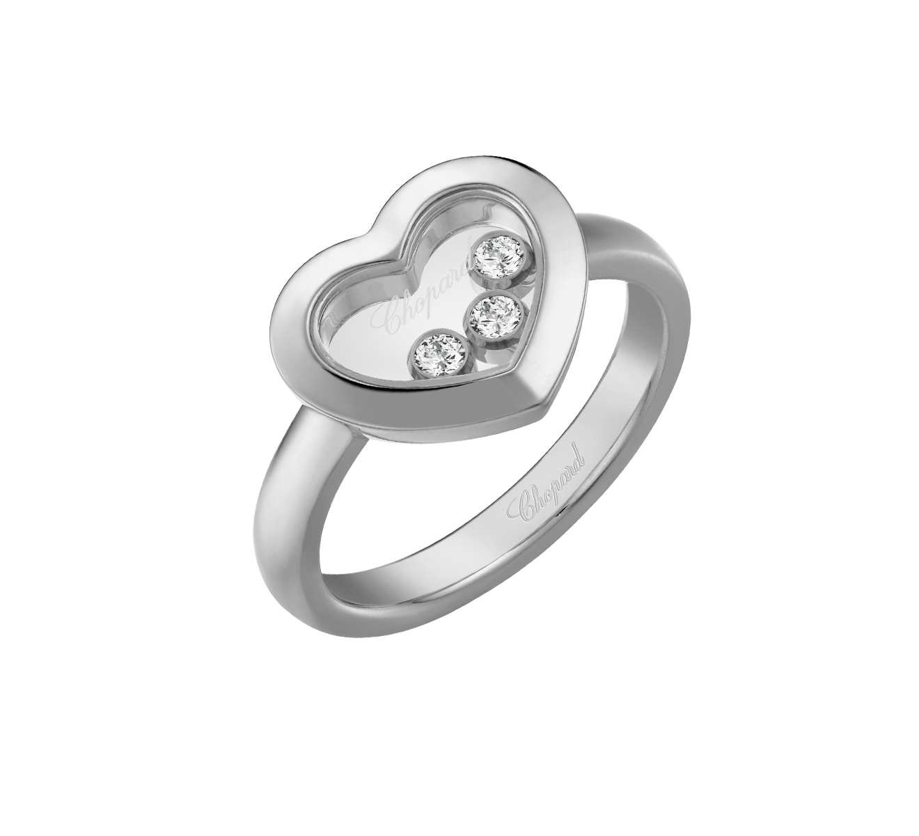 Кольцо Icons Heart Chopard Happy Diamonds 82A611-1110 - фото 1 – Mercury