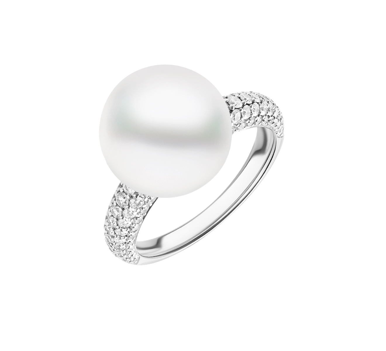 Кольцо MIKIMOTO Classic MRA 10242 NDXW - фото 1 – Mercury