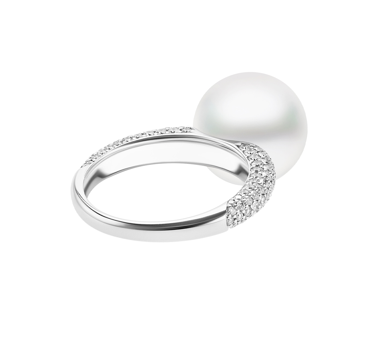 Кольцо MIKIMOTO Classic MRA 10242 NDXW - фото 4 – Mercury